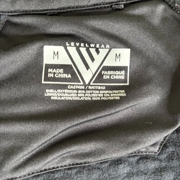 Vegas Golden Knights Quilted Full Zip Jacket Medium Black Pockets Embroidered - Picture 6 of 6